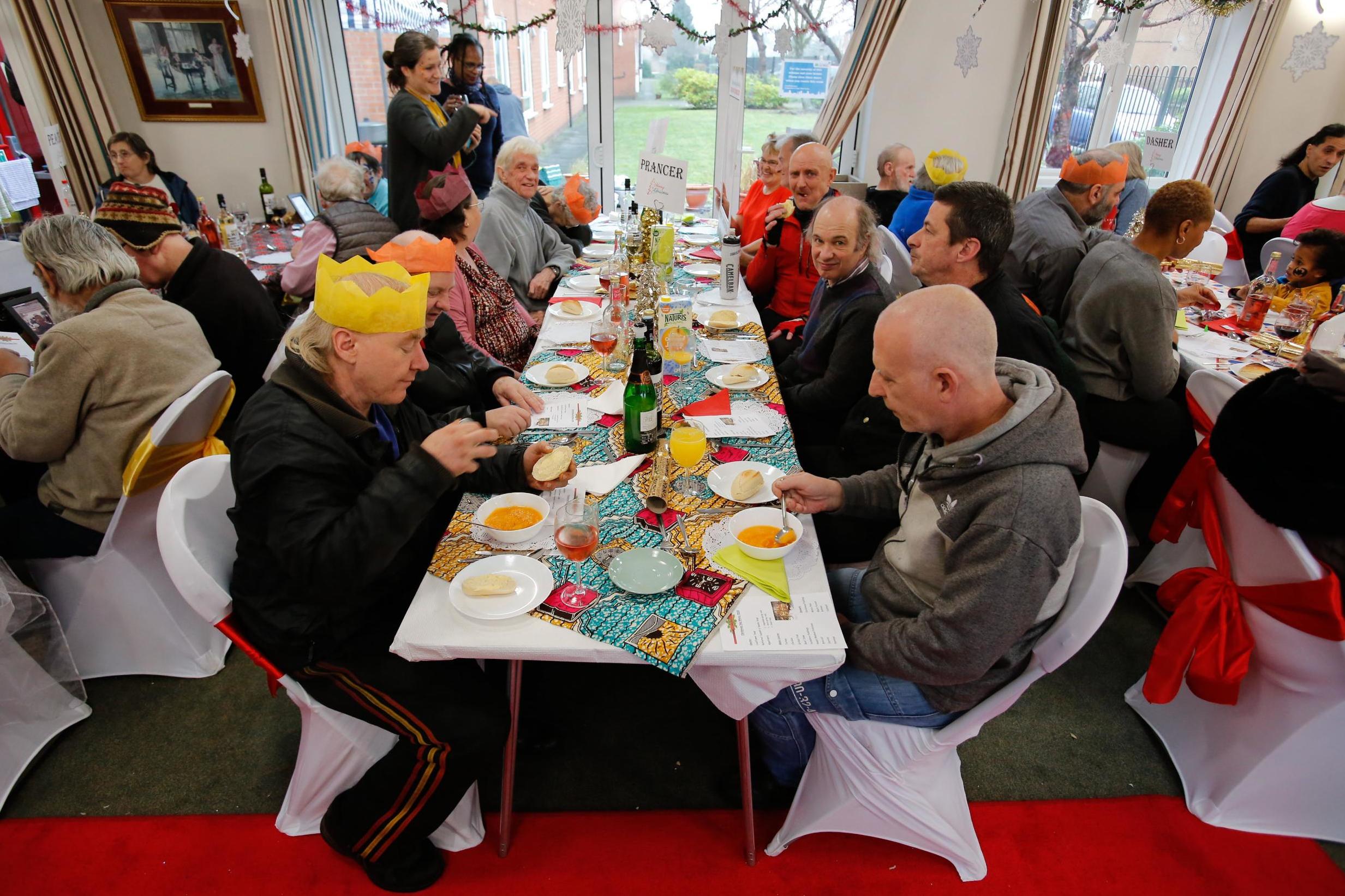 Two women hosted Christmas Day dinners for strangers to tackle loneliness (SWNS)