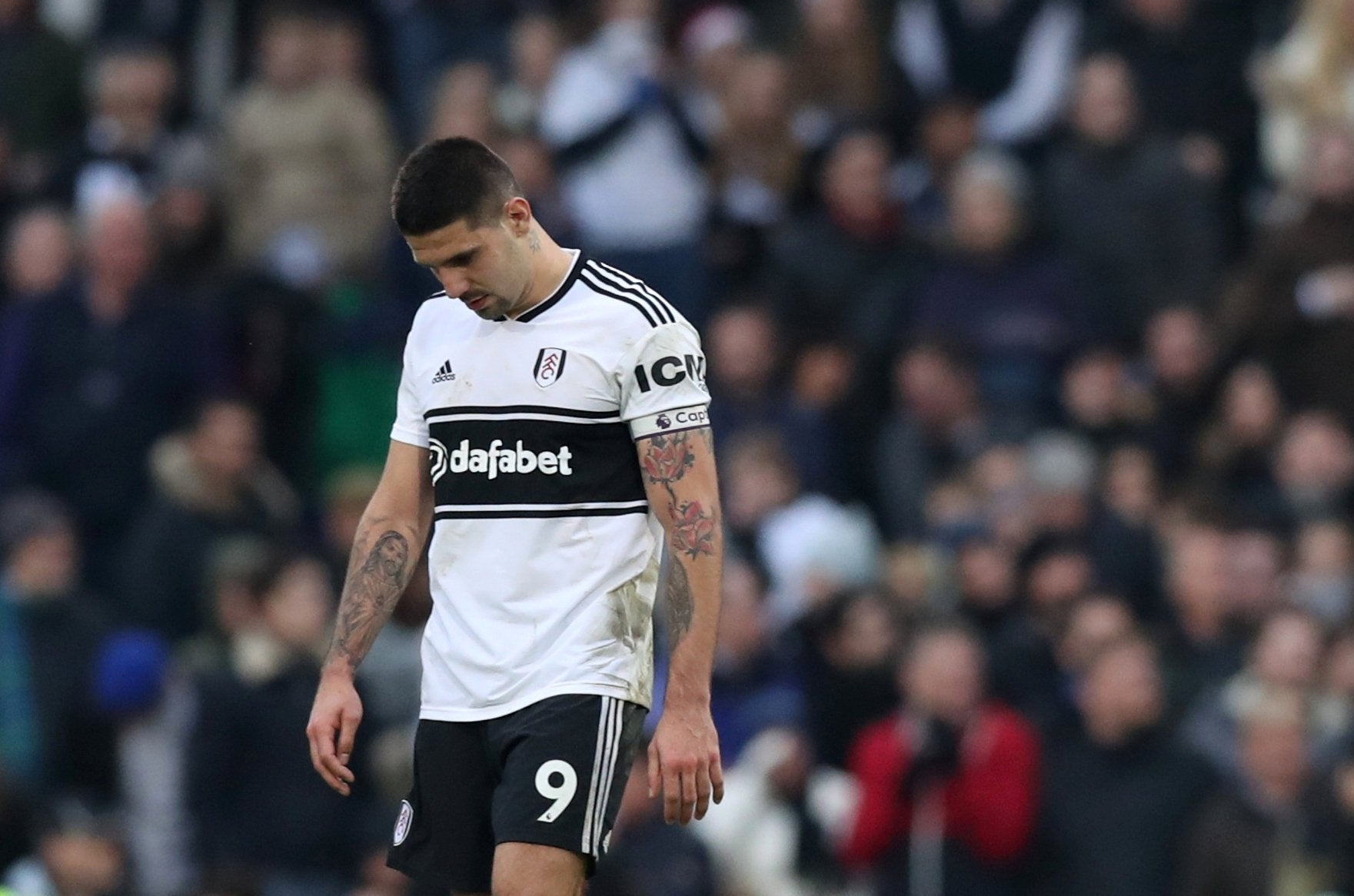 Aleksandr Mitrovic's shot was cleared off the line in the 90th minute