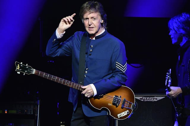Paul McCartney performs in concert at the American Airlines Arena on 7 July, 2017 in Miami, Florida.