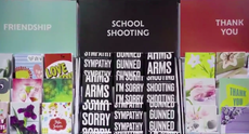 Video campaign shows ‘school shooting’ sympathy cards for sale