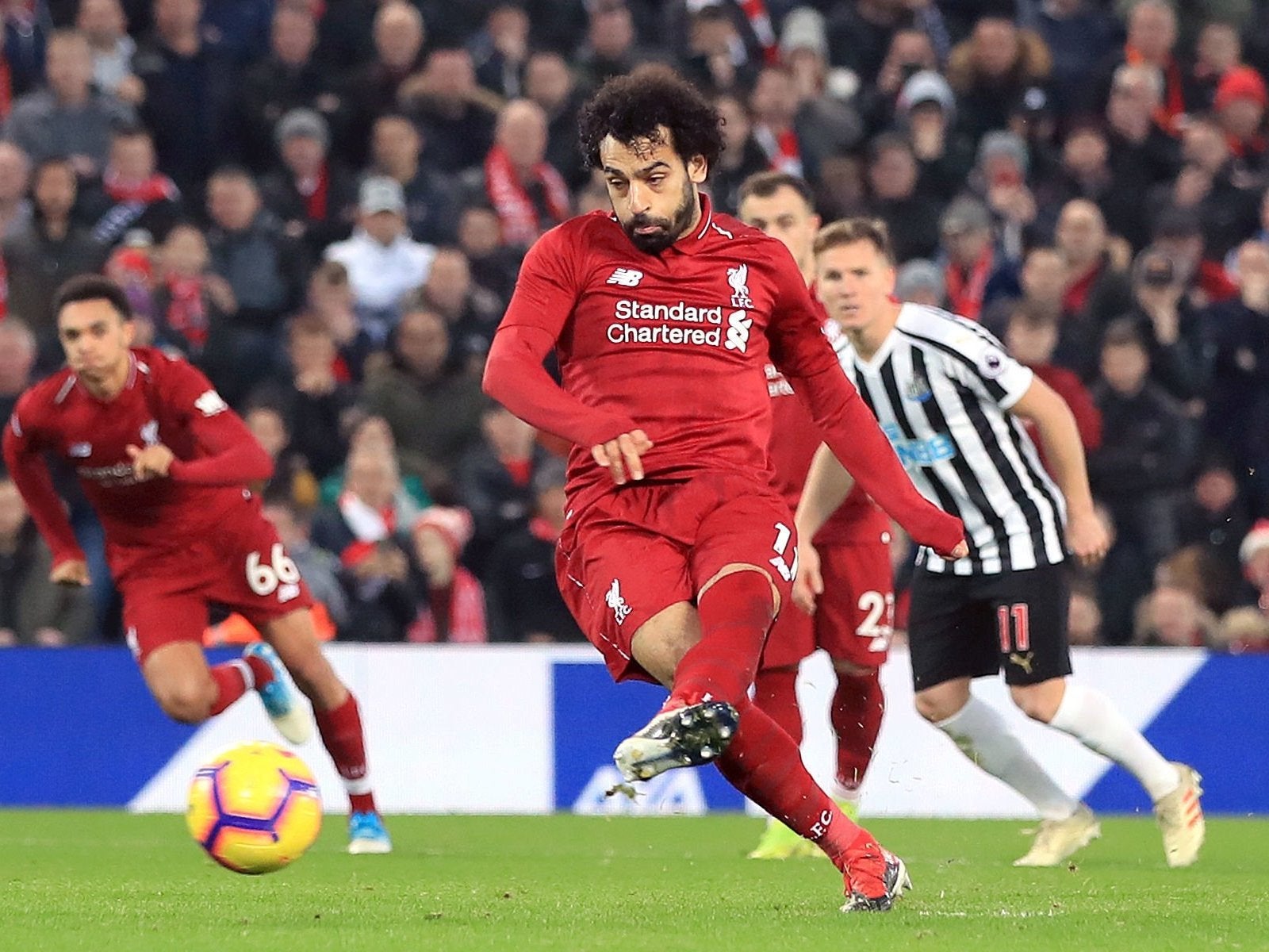 Salah scored from the spot