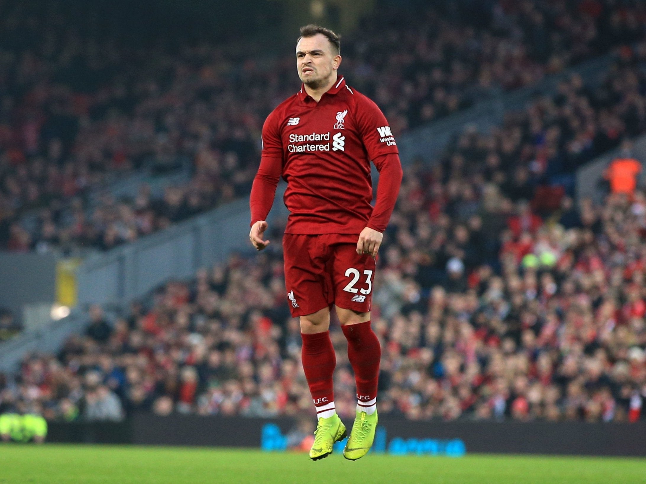 Xherdan Shaqiri was omitted from the starting line-up