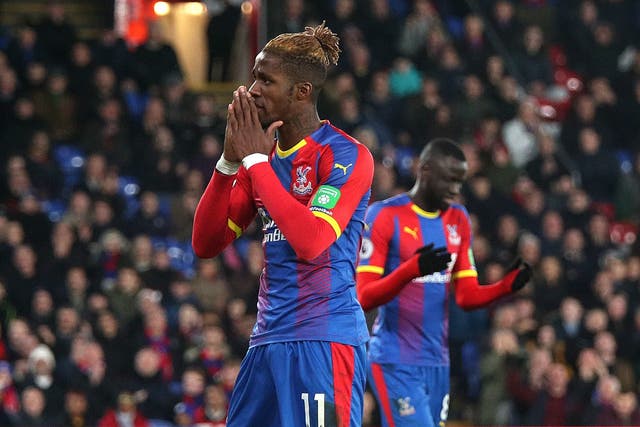 Wilfried Zaha was the standout player but couldn't haul his side to victory