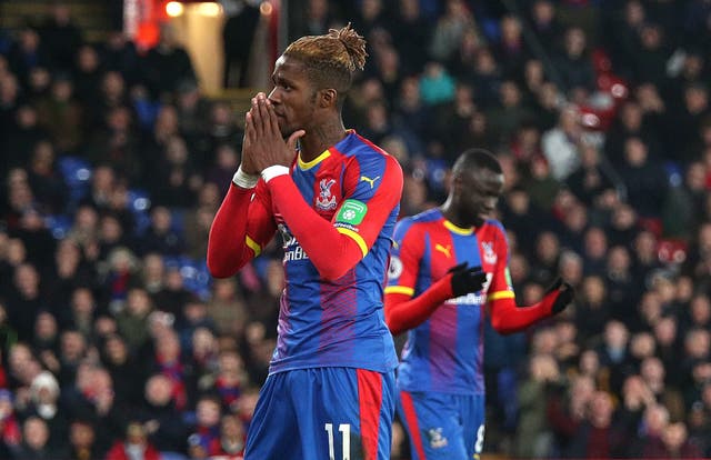 Wilfried Zaha was the standout player but couldn't haul his side to victory