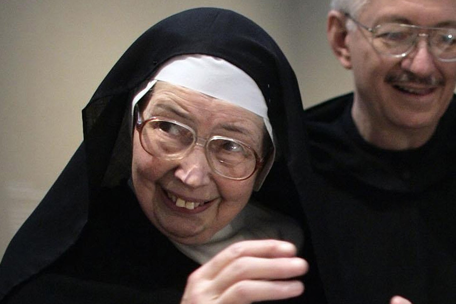 Sister Wendy Beckett pictured during a visit to the Victoria &amp; Albert museum in London in 2006