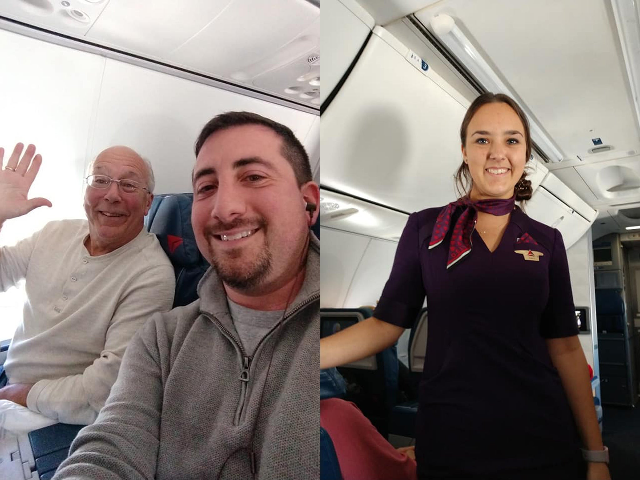 Hal Vaughn flew on his daughter's flights over Christmas so she wouldn't have to spend it alone (Credit: Mike Levy)