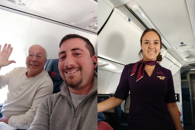 Hal Vaughn flew on his daughter's flights over Christmas so she wouldn't have to spend it alone (Credit: Mike Levy)