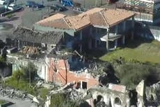 Aerial footage shows devastation after Italy earthquakes