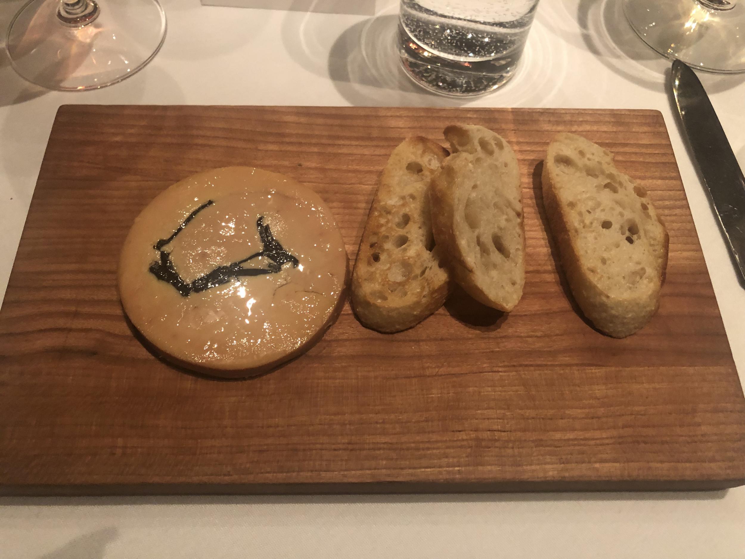 Foie gras was on the menu during the preview dinner
