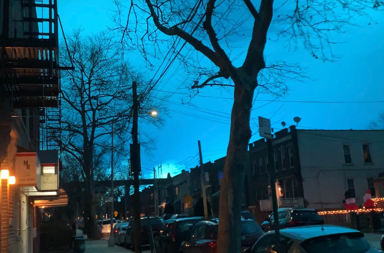 The night sky was suddenly illuminated across Astoria, Queens, sending residents out onto the street and emergency services scrambling to the scene