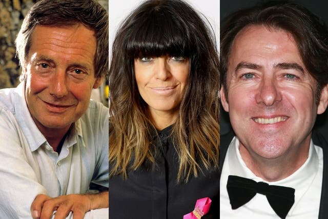 (l-r) Barry Norman, Claudia Winkleman, and Jonathan Ross
