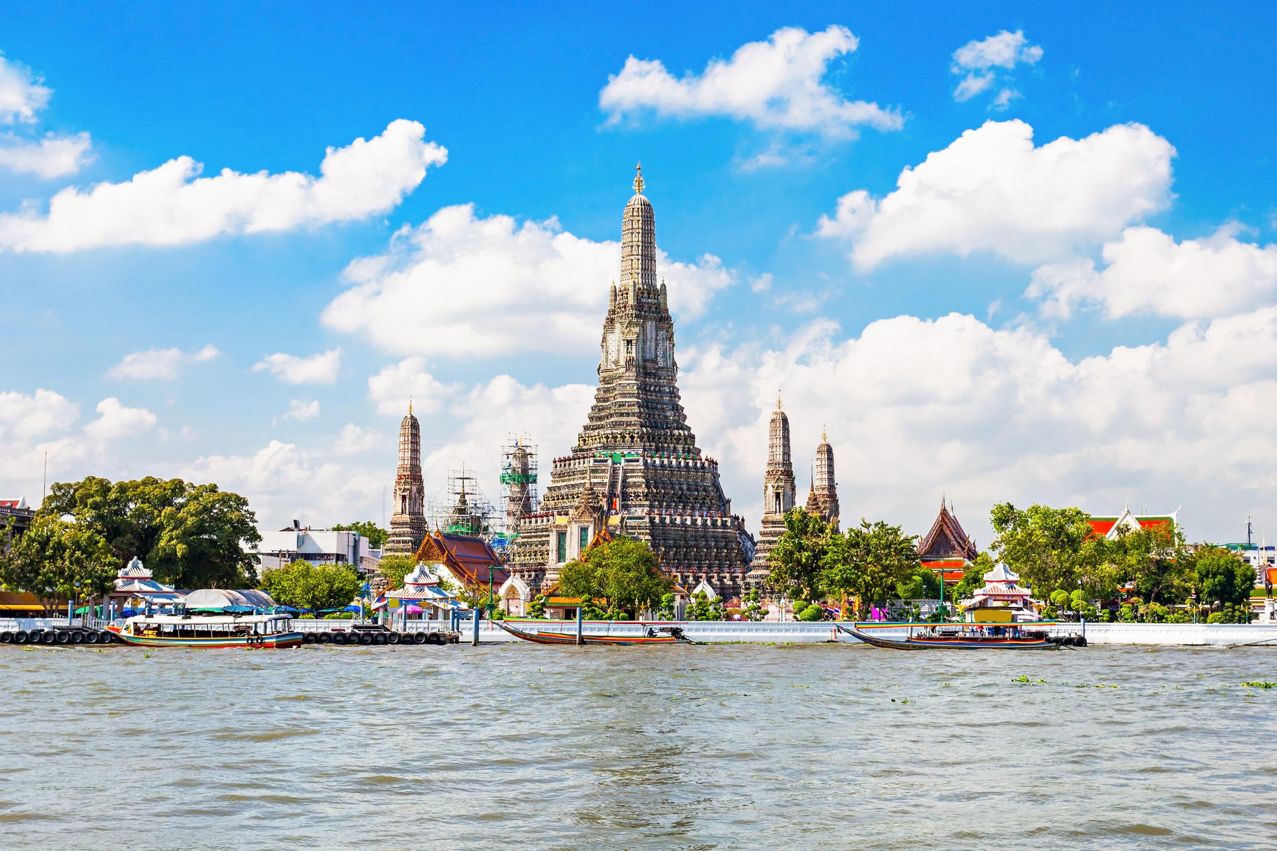 Visit Bangkok’s many temples, including riverside Wat Arun