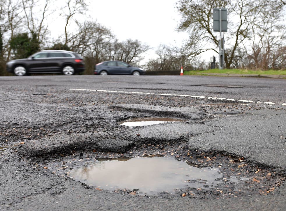 More than half a million potholes were reported by members of the public to local authorities for repair last year