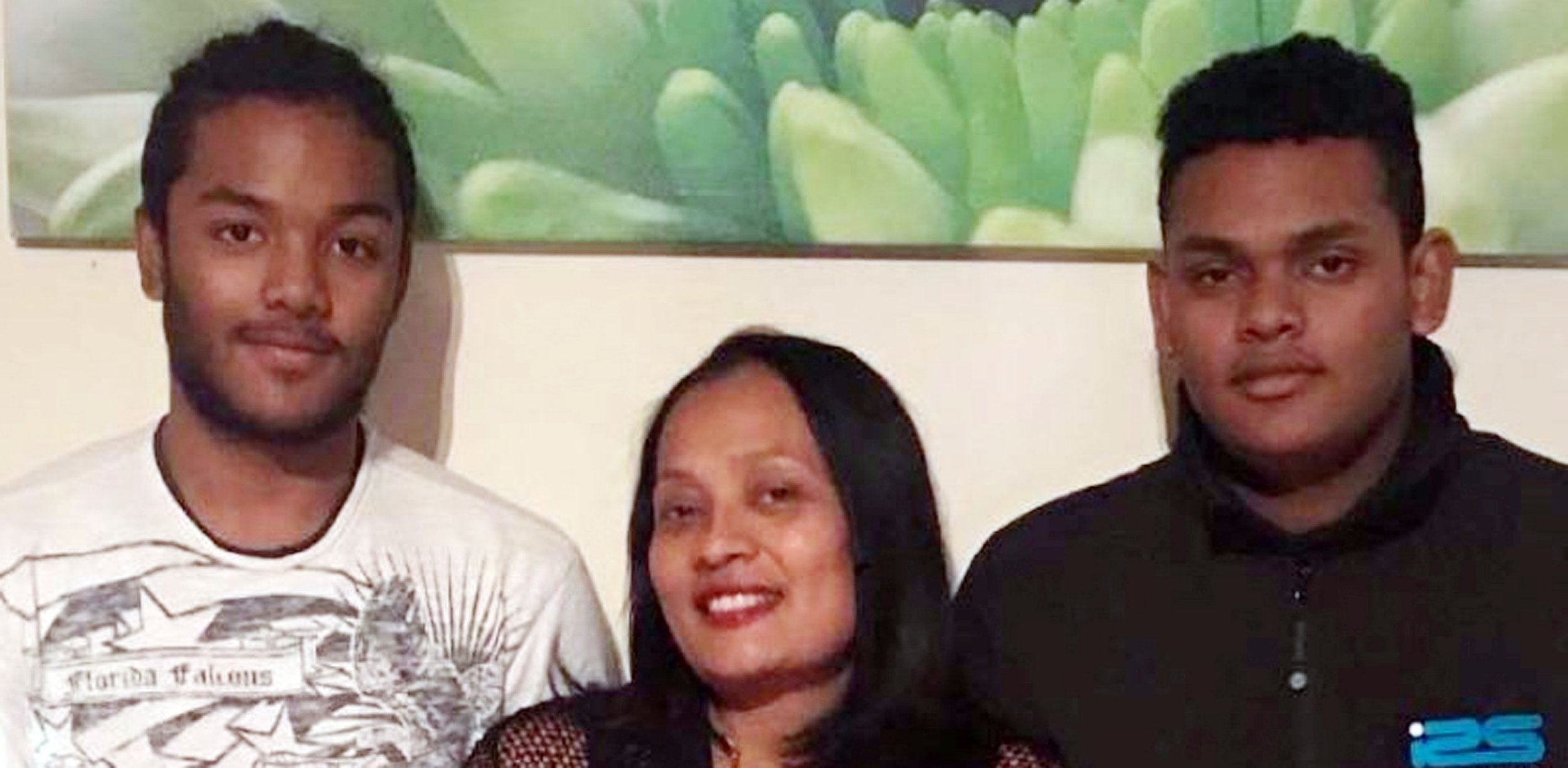 Mary Rajoobeer and sons Sean, left, and Shane, right, died in the explosion