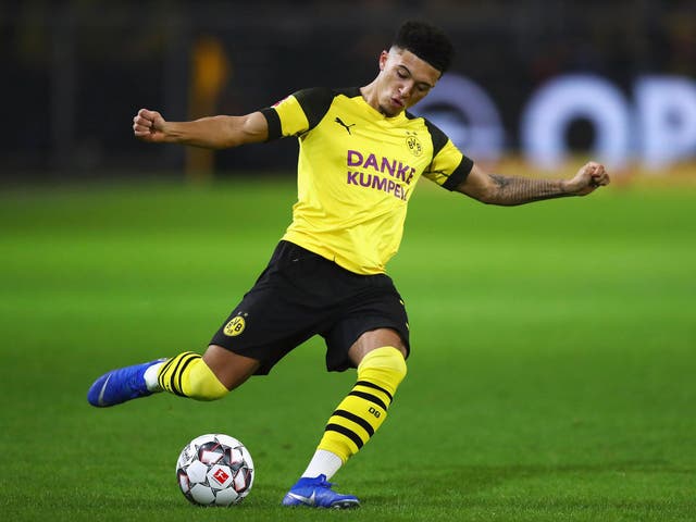 Jadon Sancho had the strength of character not to settle for the fringes of the Manchester City squad and is now a star with  Bundesliga-topping Borussia Dortmund 