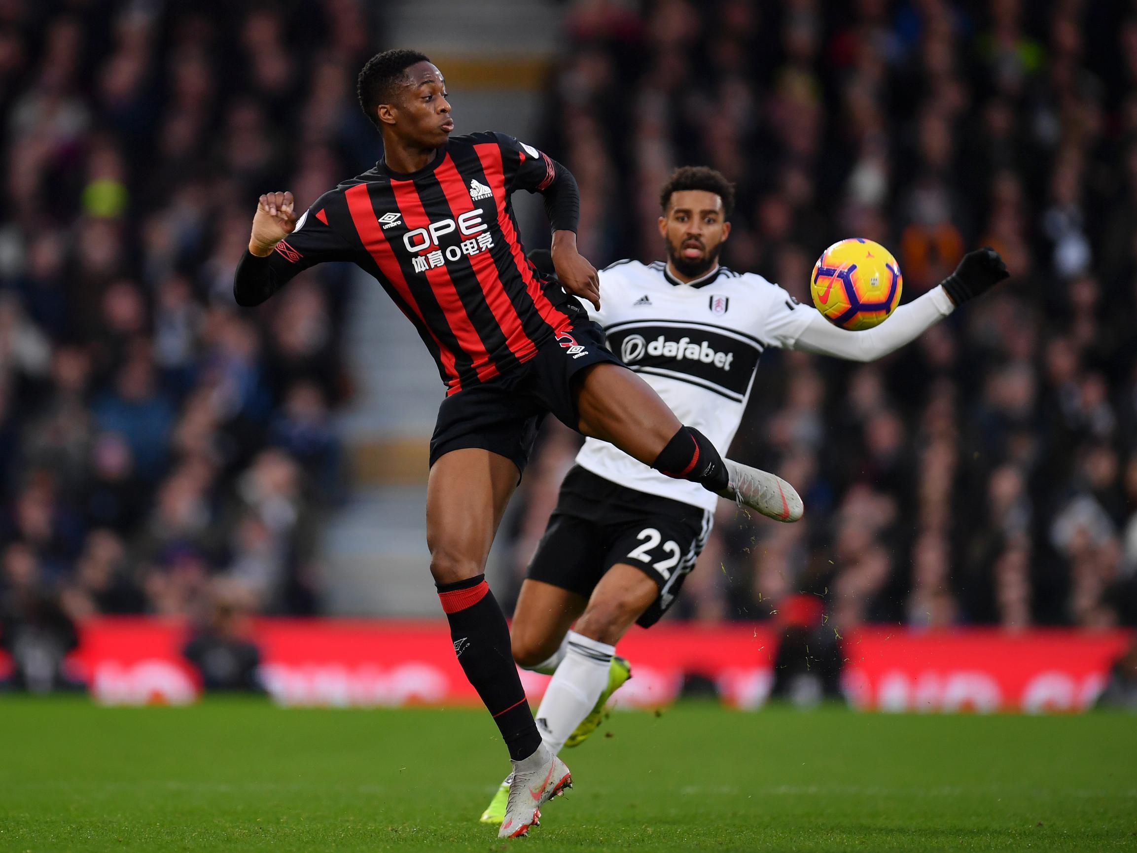 Terence Kongolo attempts to bring the ball under control