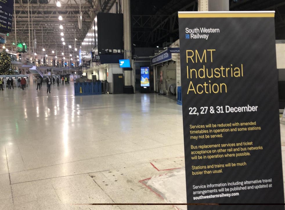 Industrial action affected the train network last Christmas