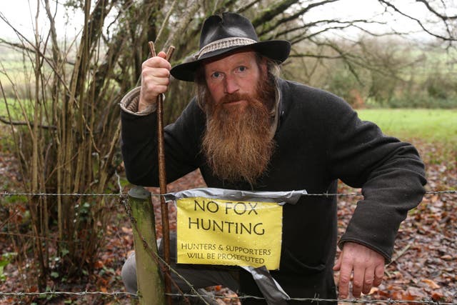 Paul Chant says he was targeted days after finding a hunt on his farm and hours after protesting against hunting