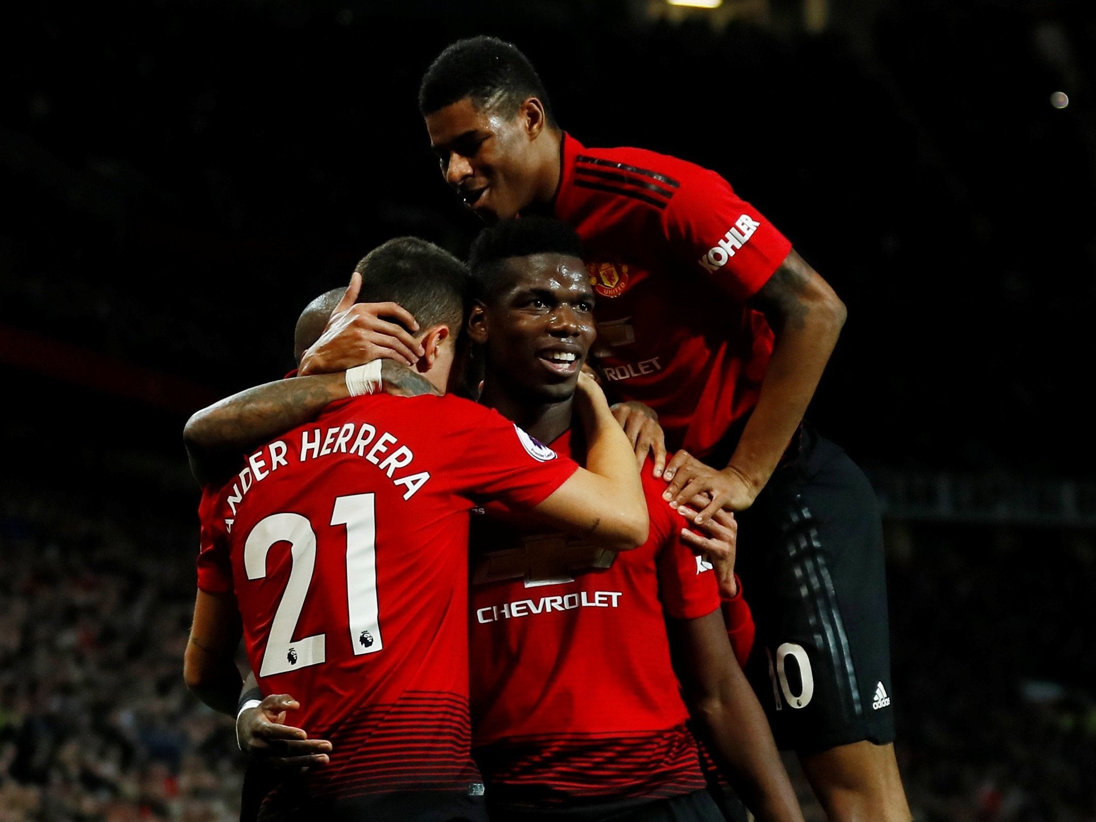 Manchester United vs Bournemouth: Paul Pogba inspires side to third