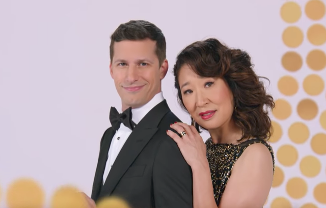 Andy Samberg and Sandra Oh are hosting the 2019 Golden Globe awards