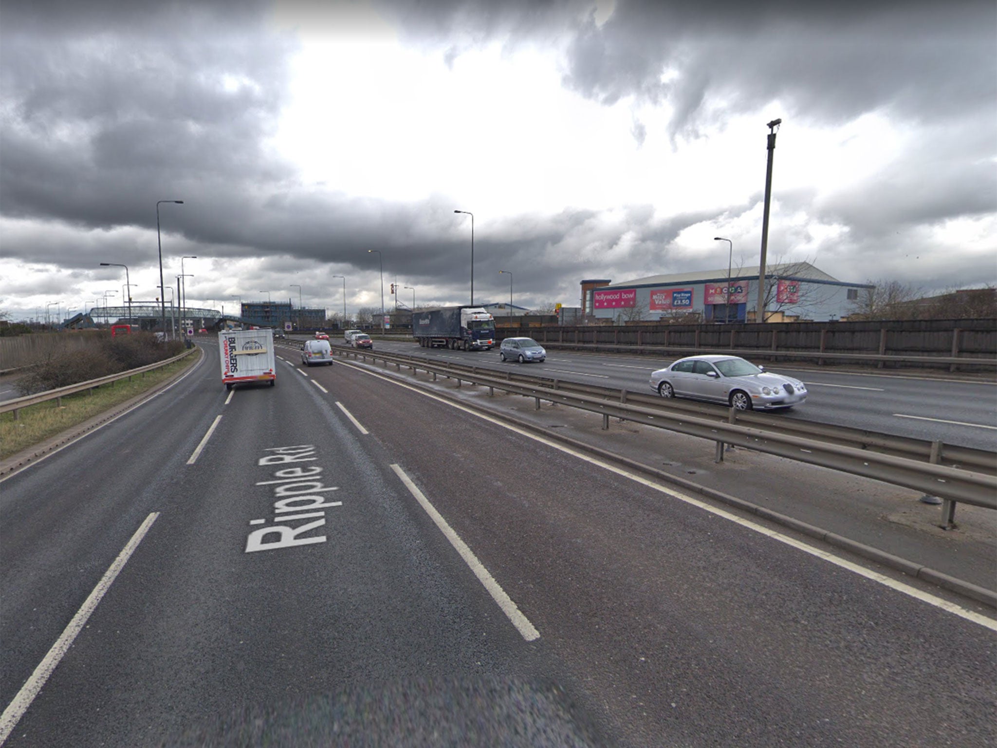Police were called to the Witch's Hat junction of the A13 in Dagenham early on Monday morning