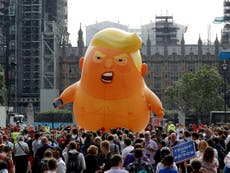 Trump baby balloon to return for US president’s UK state visit