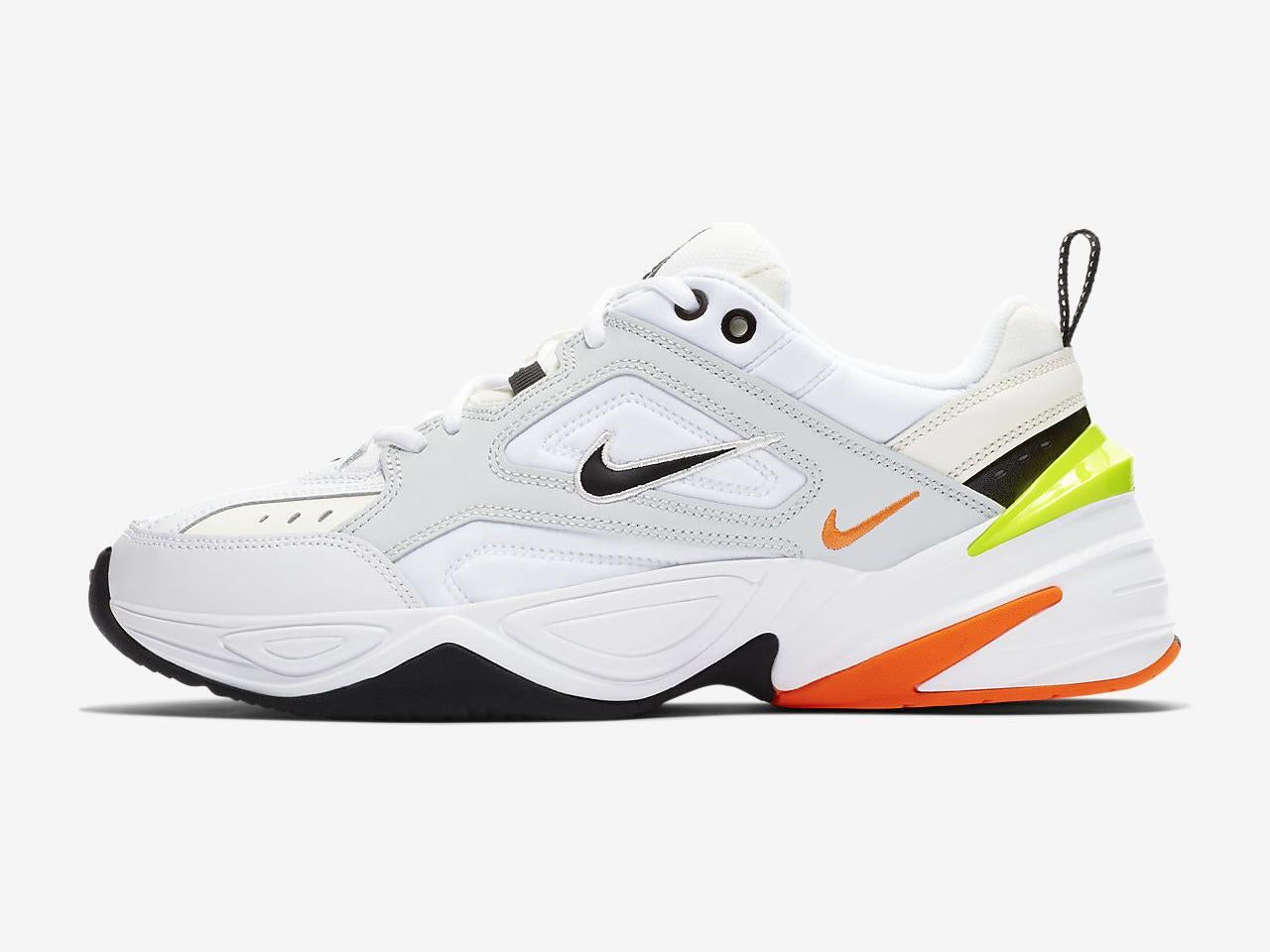 Dad trainers have been hailed as the most popular shoe of the year - Nike M2K Tekno Trainers In White, £90, ASOS