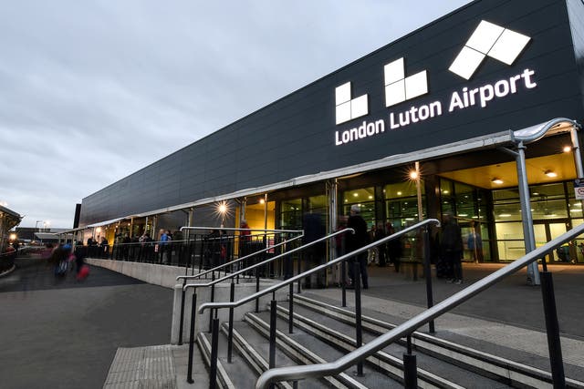 Luton Airport.