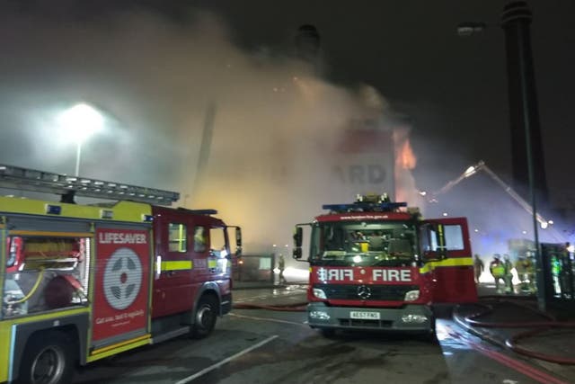 More than 100 firefighters attended the scene after the blaze broke out shortly before 8pm on New Year's Eve