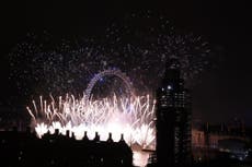 London celebrates European ties with New Year fireworks display