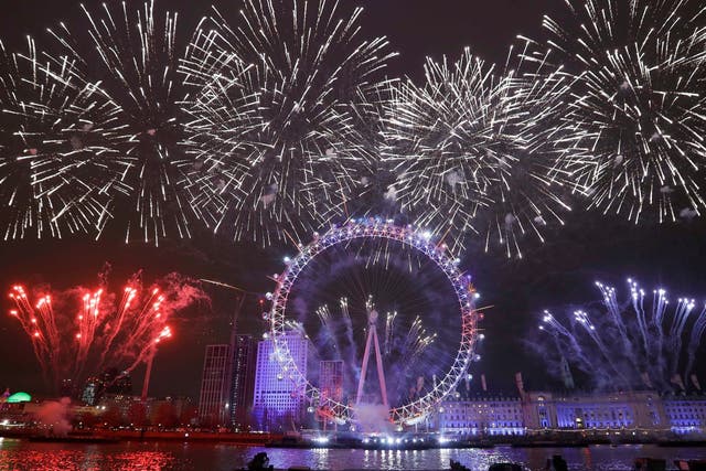 <p>The capital saw in 2019 with a dazzling firework show, the last display before the pandemic took hold in the UK </p>