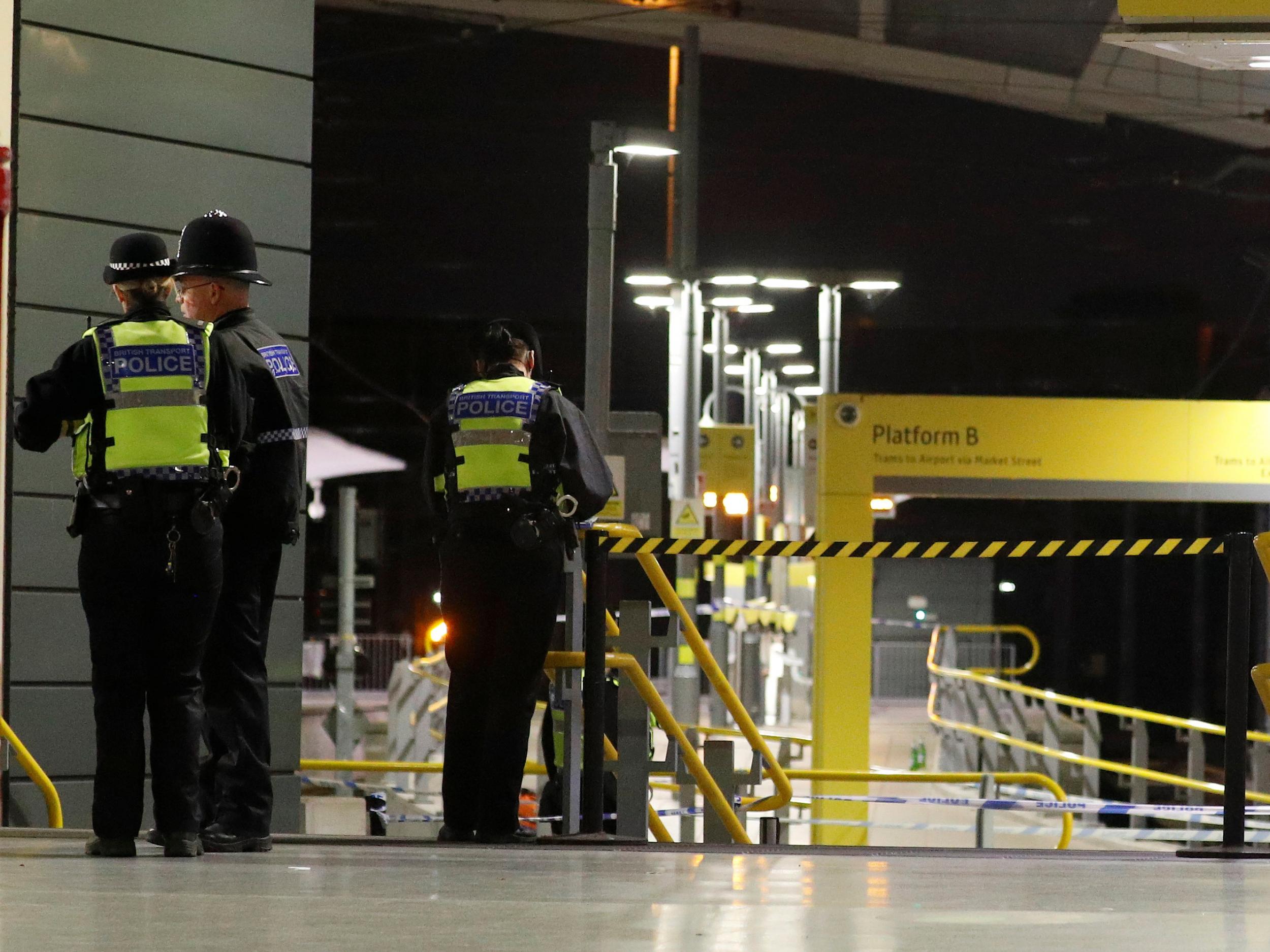 Police closed Victoria station after the attack, though the city’s fireworks display in Albert Square went ahead