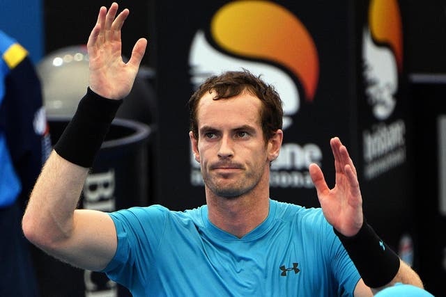 Andy Murray progressed to the second round of the competition with a 6-3 6-4 victory 