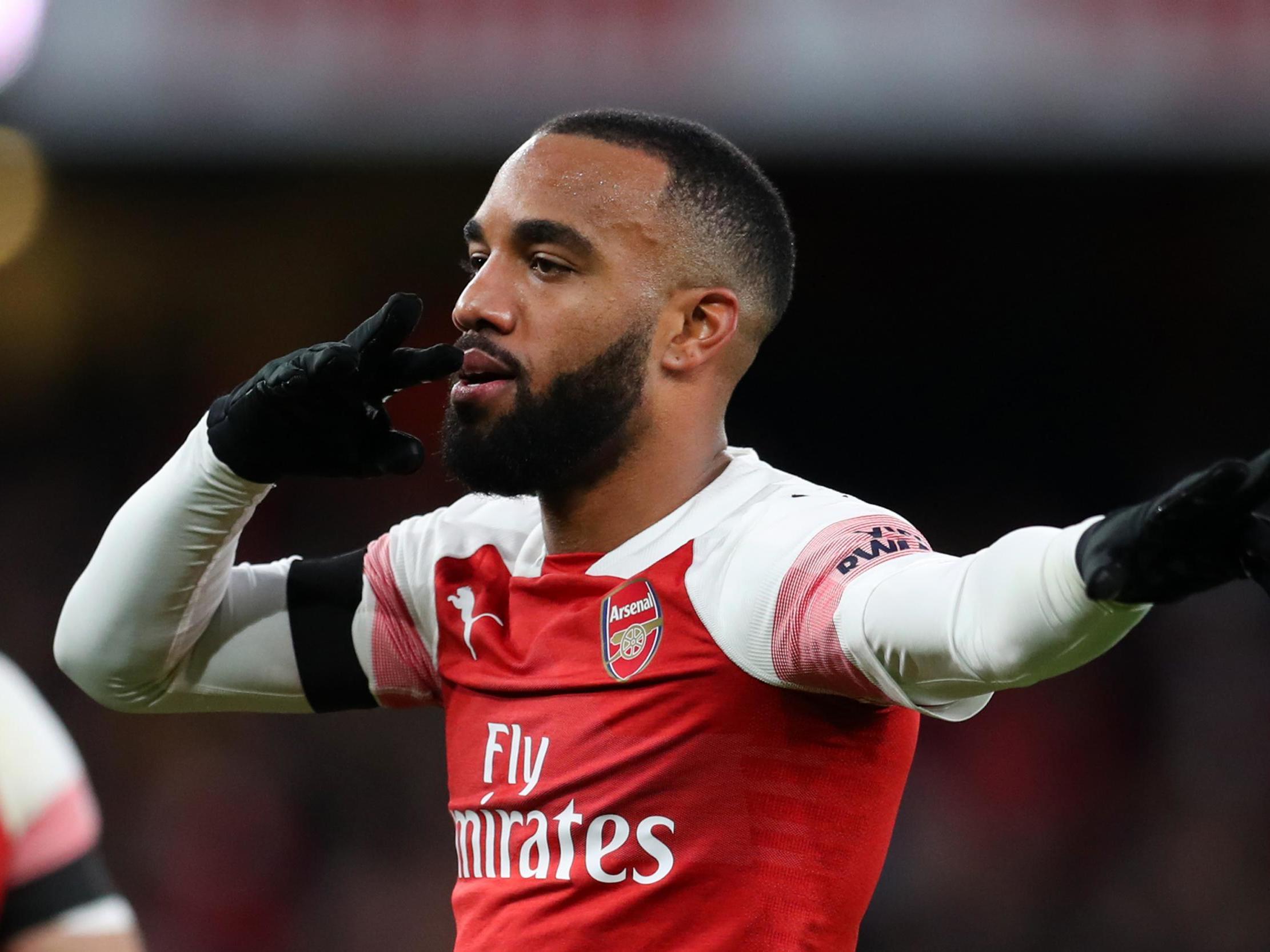 Alexandre Lacazette added Arsenal’s second of the afternoon