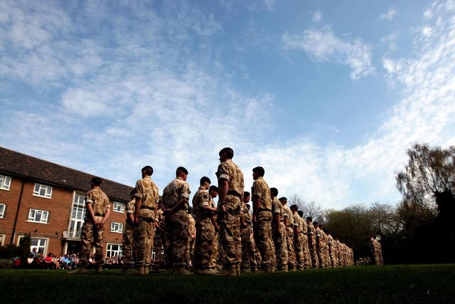A leaked report has highlighted concerns fire safety at British Army barracks