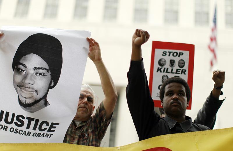Demonstrators demand justice for Oscar Grant