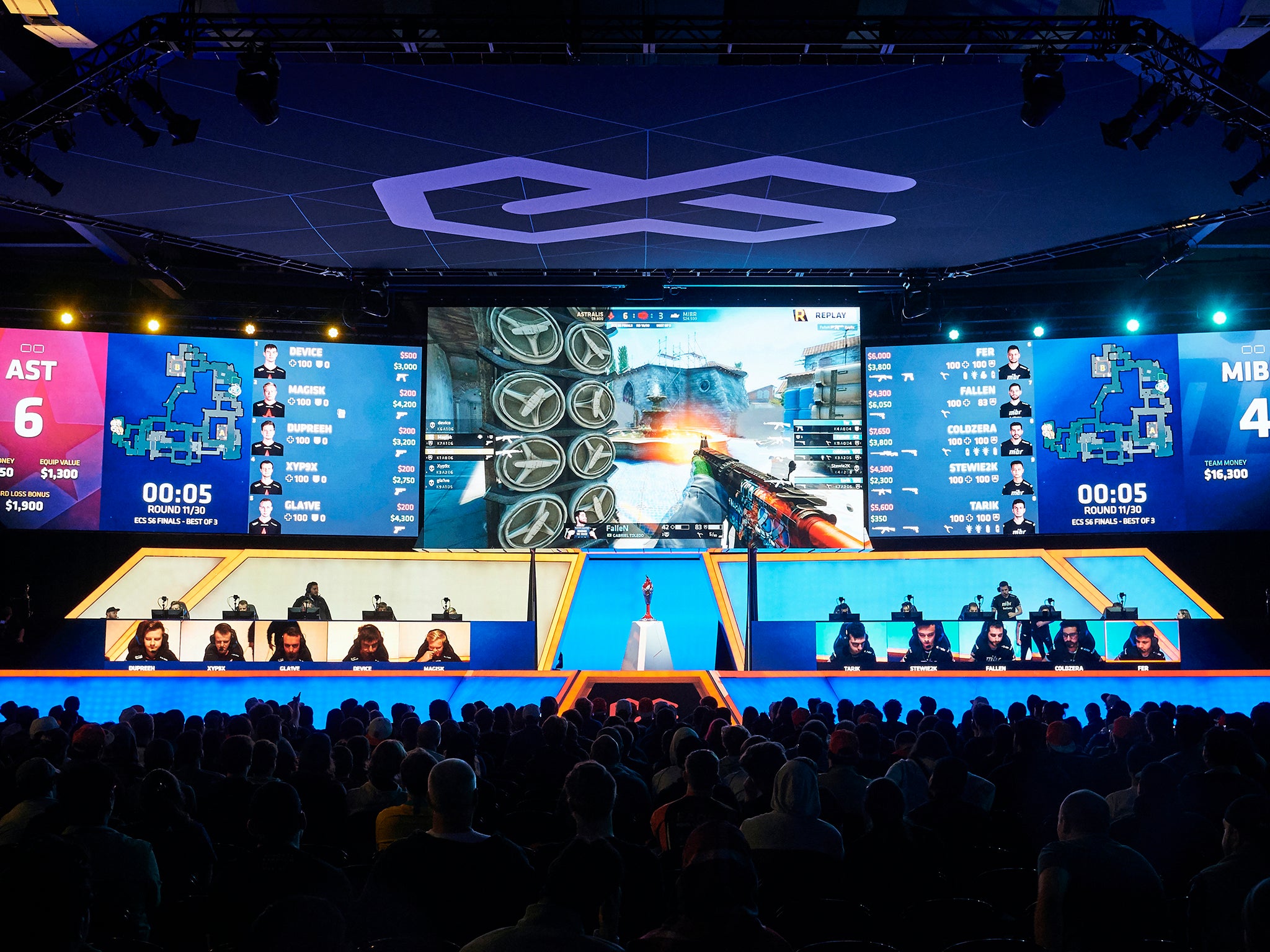 ESport championships, like this one in Texas, attract a large number of gamers and spectators (Getty)