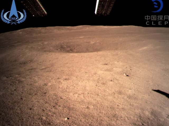 The first surface photo of the moon’s far side taken by China’s Chang’e-4 lunar probe