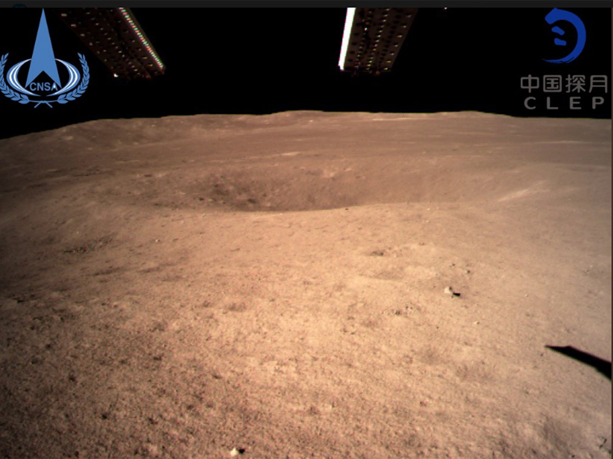 First picture of far side of the moon beamed back by Chang'e 4 probe