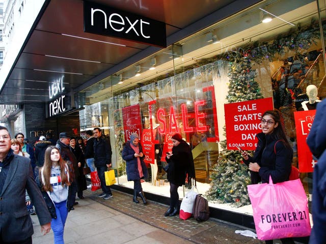 Next defied high street gloom and reported increased sales