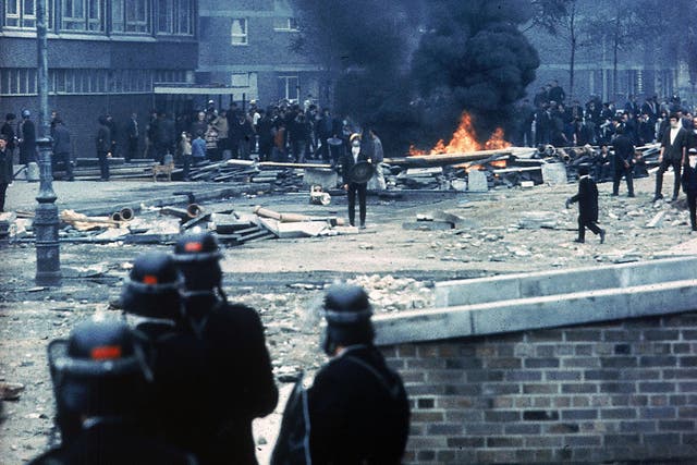 The Battle of the Bogside in Derry in August 1969 was among the first violent episodes of the Troubles