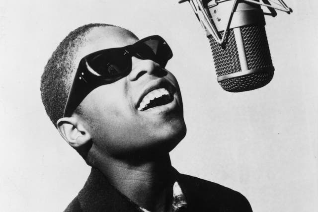 Stevie Wonder, aged 15 in 1965. The singer, songwriter and multi-instrumentalist appears twice in this list, including at No 2