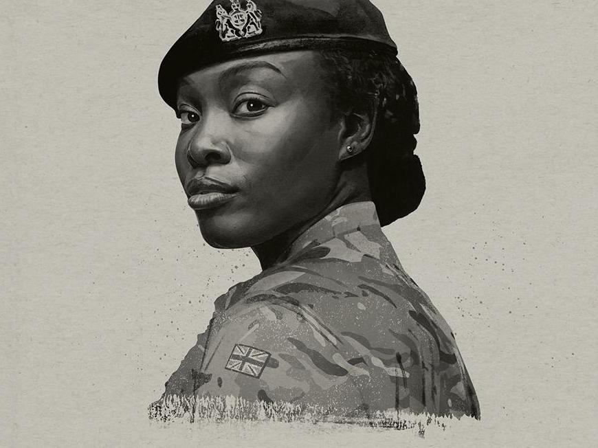 Corporal Kerry-Ann Morris appeared on army recruitment poster