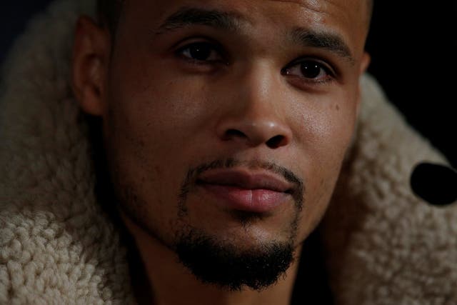 Chris Eubank Jr during the press conference