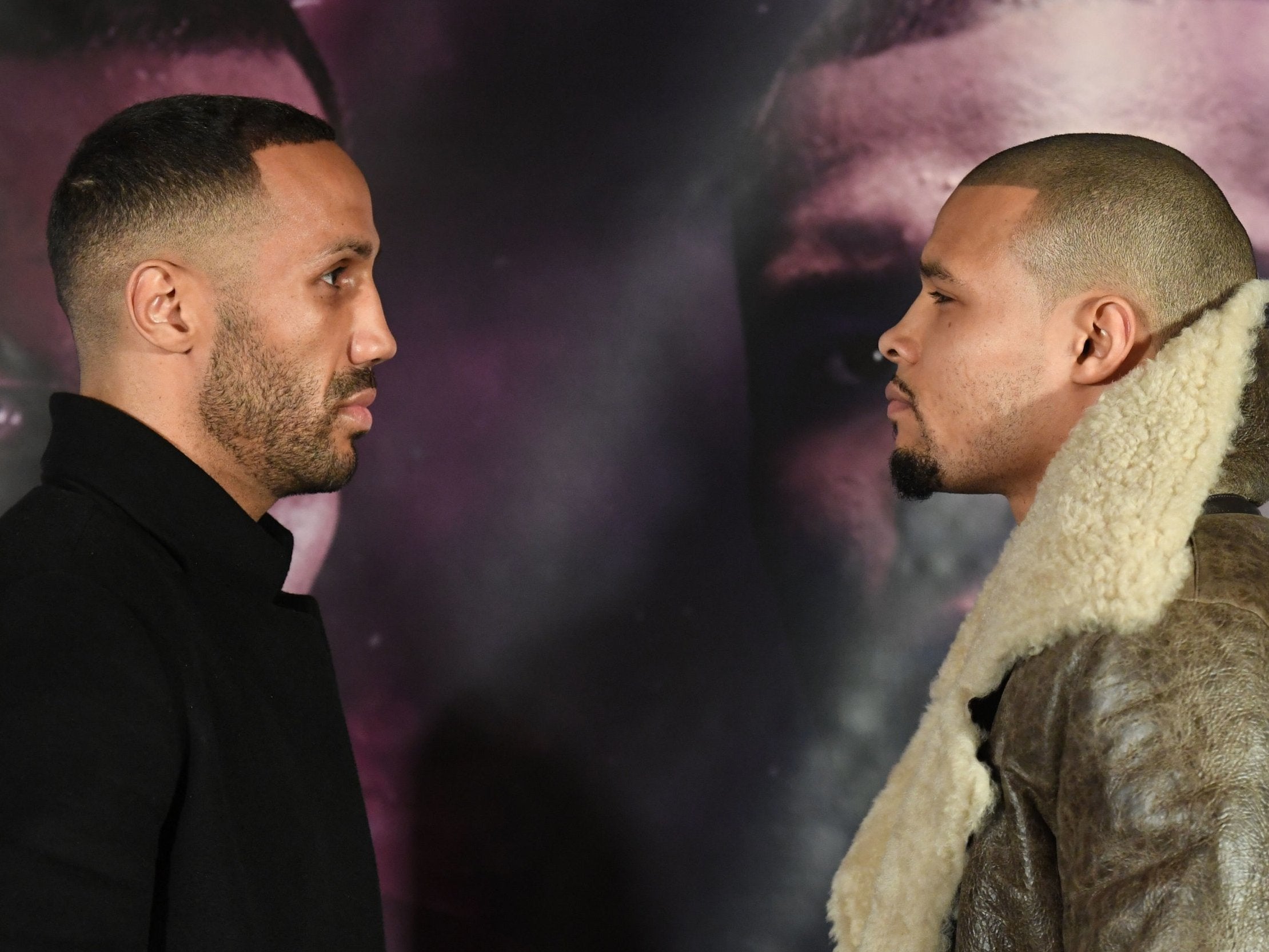 James DeGale and Chris Eubank Jr during a press conference