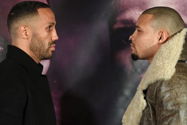 James DeGale and Chris Eubank Jr during a press conference