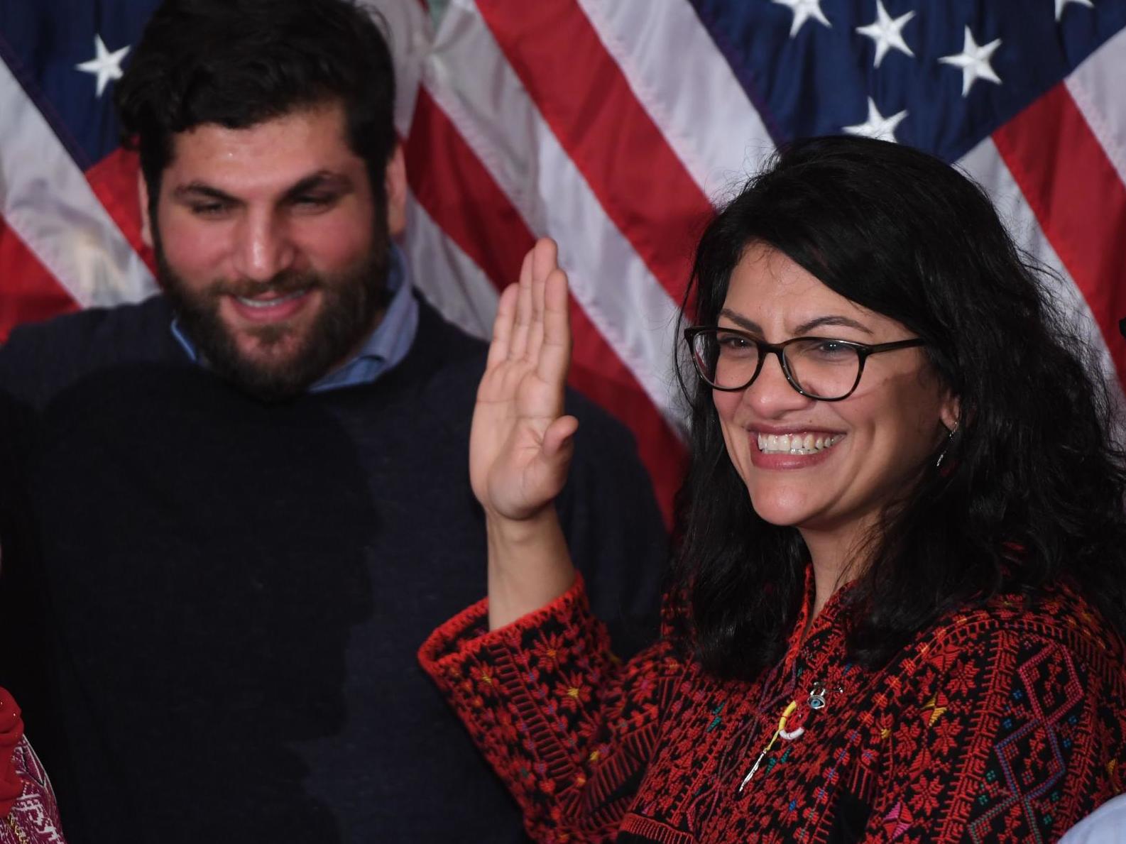 Rashida Tlaib is sworn in to Congress