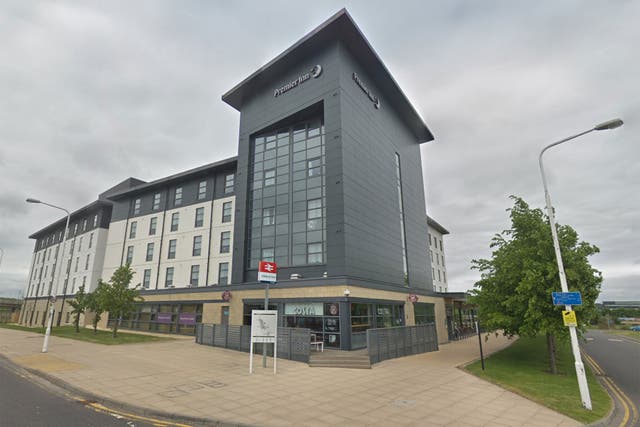 The Premier Inn in Edinburgh Park, which is the first in Britain to be able to run off battery power
