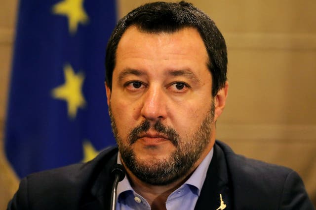 Matteo Salvini is the leader of the League party and is currently the deputy prime minister and interior minister