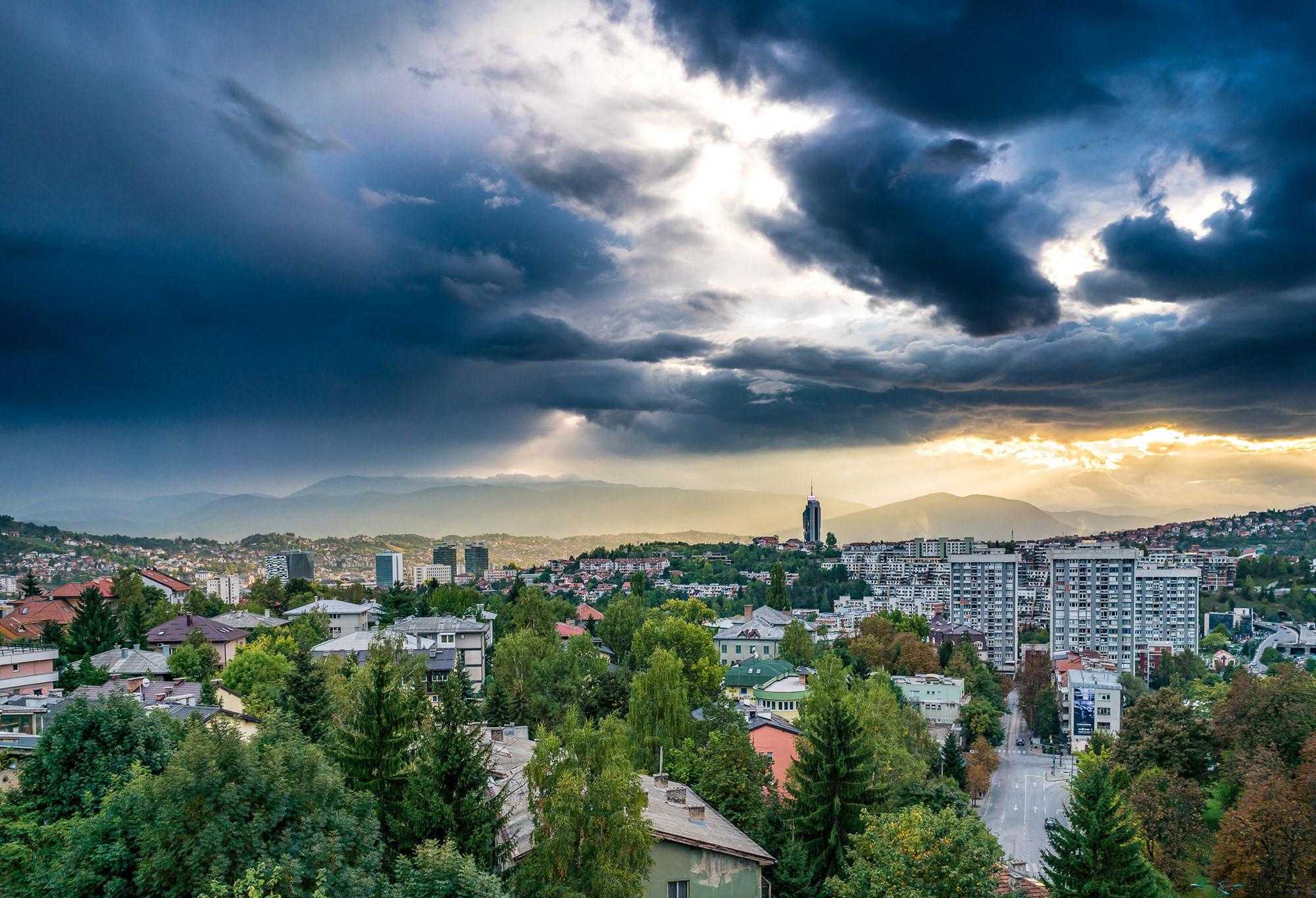 Panorama over Sarajevo